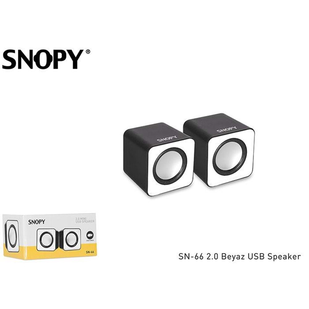 SNOPY SN-66 2.0 Beyaz USB Hoparlör