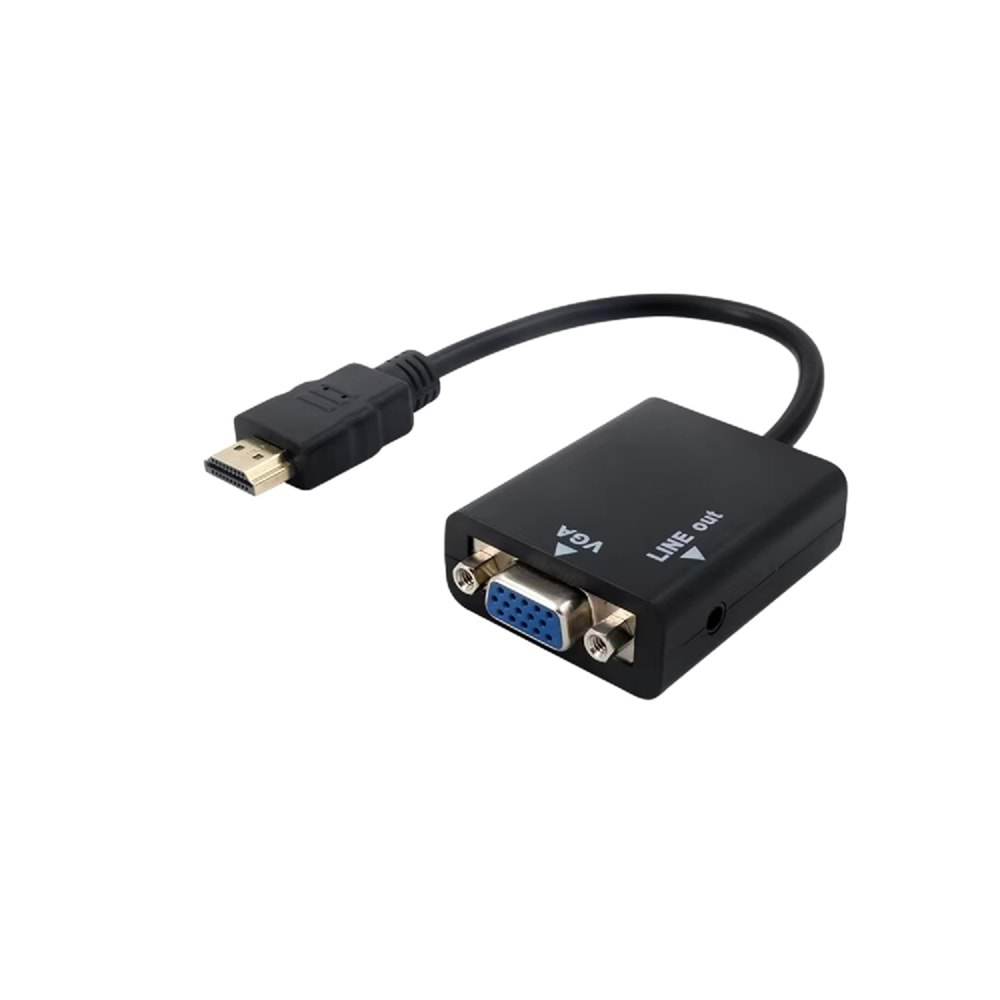 CONCORD C-554 HDMI To VGA Ses Kablosu 3,5mm.