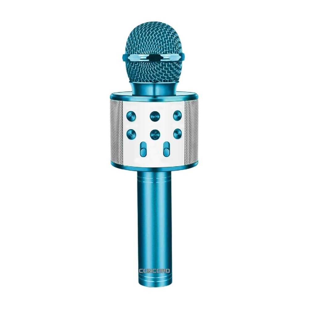 CONCORD C-8501 Karaoke Mikrofon Bluetooth USB & TF & Aux Mavi