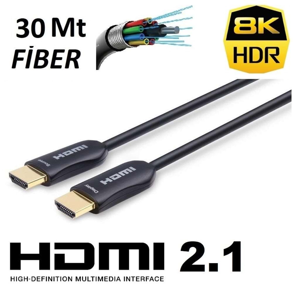 8K FİBER HDMI 30MT EXPOTECH