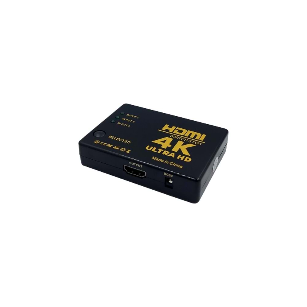 CONCORD HS3-K HDMI 4K 3 Port Switch