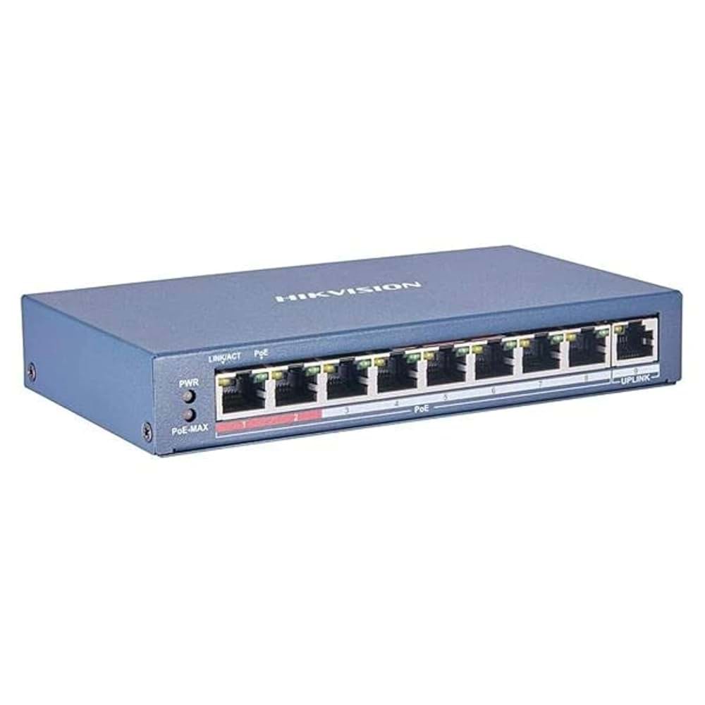 HIKVISION SWITCH POE 10/100 STANDART 8 PORT DS-3E1310P-EI/M