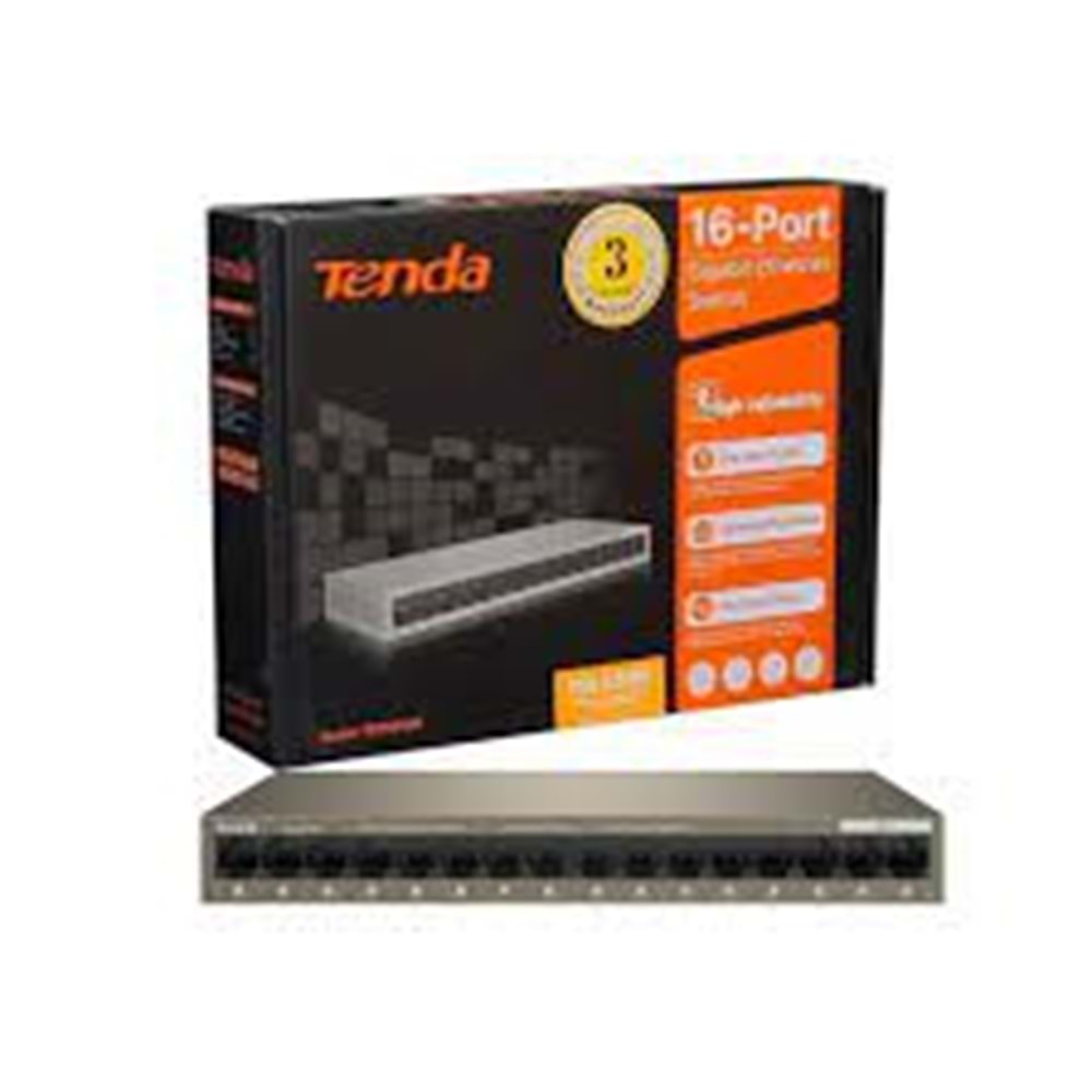 TENDA SWITCH GIGABIT STANDART 16 PORT TEG1016M