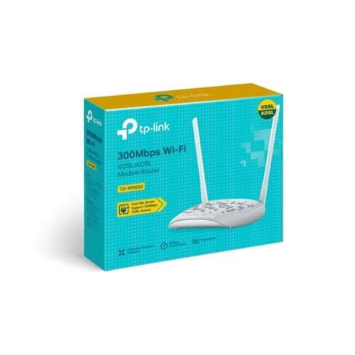 TP-LINK TD-W9970 300Mbps 4 Port Kablosuz ADSL2+/ VDSL2 Modem/ Router 2x5dBi Anten