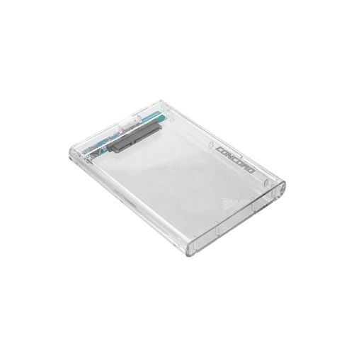 CONCORD C-703 USB 3.0 2.5 inç Sata / HDD / SSD Uyumlu Kızak Şeffaf Kasa