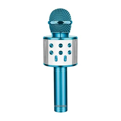 CONCORD C-8501 Karaoke Mikrofon Bluetooth USB & TF & Aux Mavi