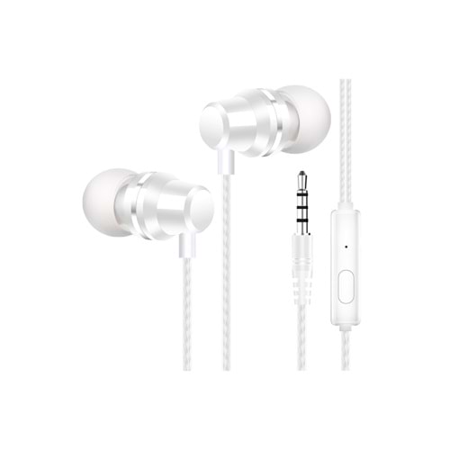 CONCORD C-902 Mikrofonlu Kulak İçi Kulaklık Beyaz 3.5 Mm.