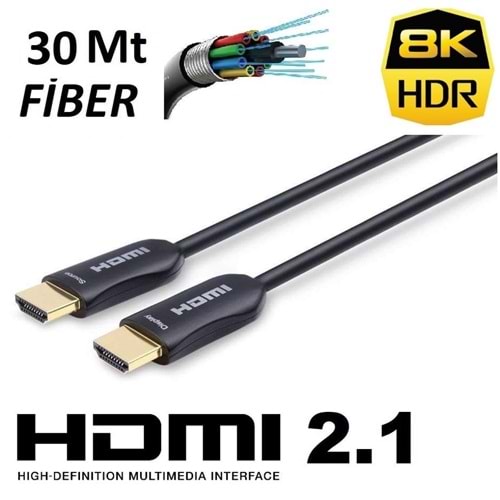 8K FİBER HDMI 30MT EXPOTECH