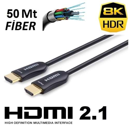 8K FİBER HDMI 50MT EXPOTECH