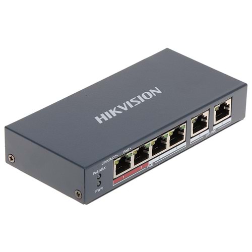 HIKVISION SWITCH POE 10/100 STANDART 4 PORT DS-3E0106P-E/M