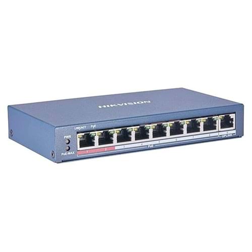HIKVISION SWITCH POE 10/100 STANDART 8 PORT DS-3E0310P-E/M