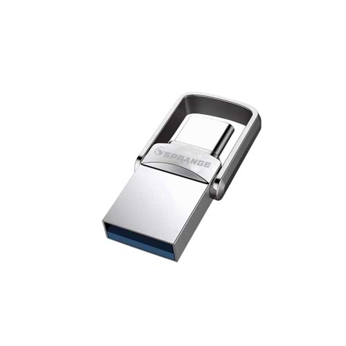 SPRANGE SOTGT64 USB 3.2 Type-C & Usb 64GB Mini Metal Flash Disk