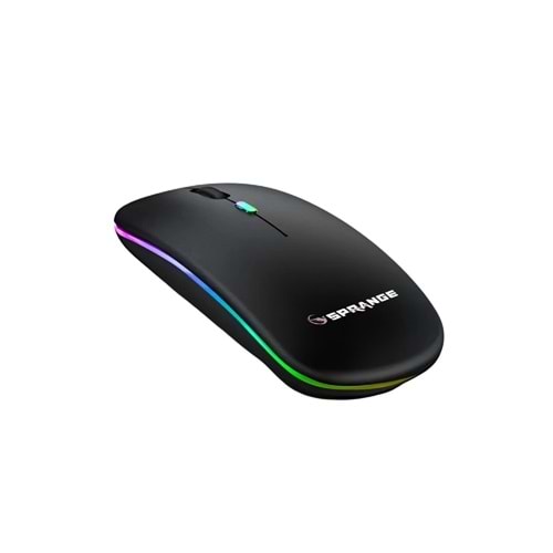SPRANGE SR-M1 Wireless Şarjlı Kablosuz Mouse Siyah
