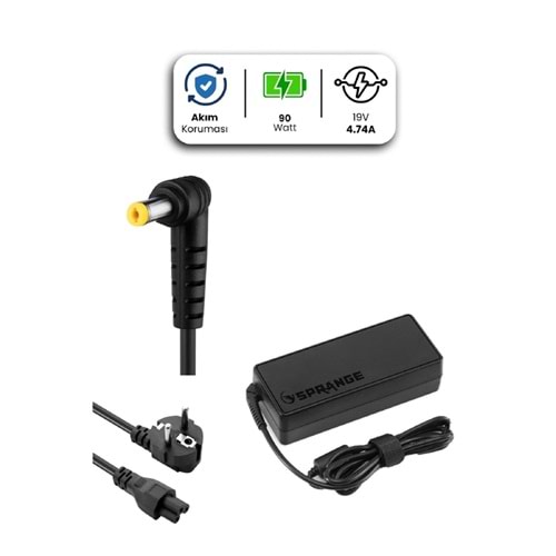 SPRANGE SR-L9 19V 4.74A 5.5 * 1.7mm 90W ACER İçin Laptop