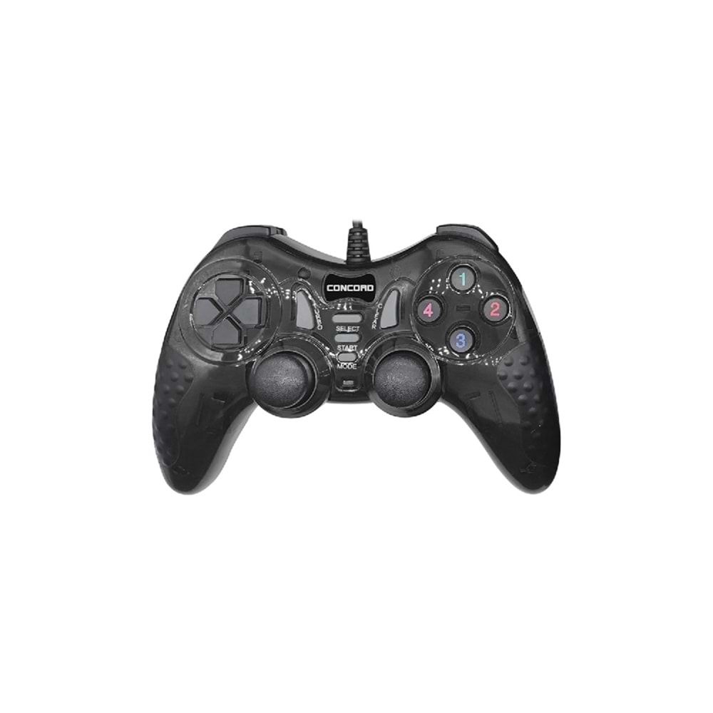 CONCORD C-899 Çift Motorlu Kablolu Pc Oyun Kolu Siyah